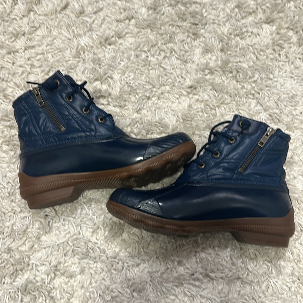 Sperry Navy Duck Boots - Picture 3 of 5